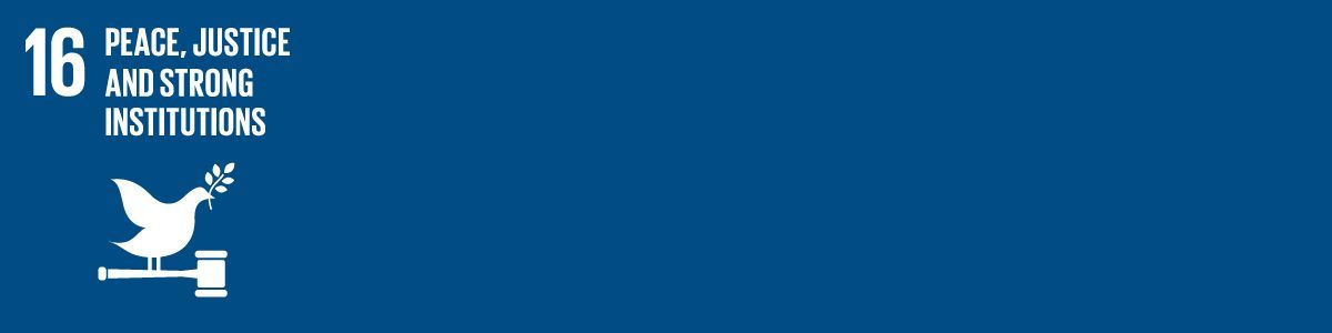 SDG 16 - Peace, Justice and Strong Institutions