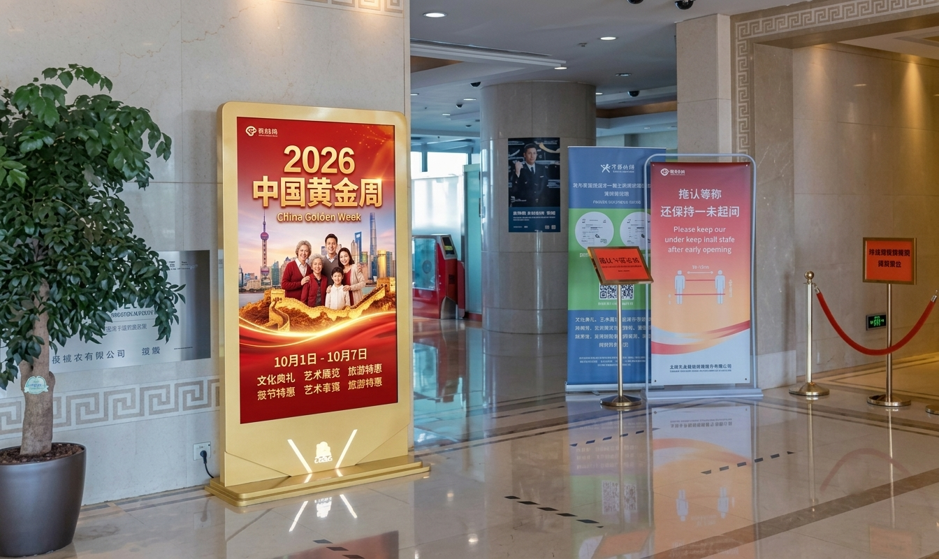 Airport advertising sites at Beijing Capital International (PEK), the capital's hub through the Golden Week 2026 peak.