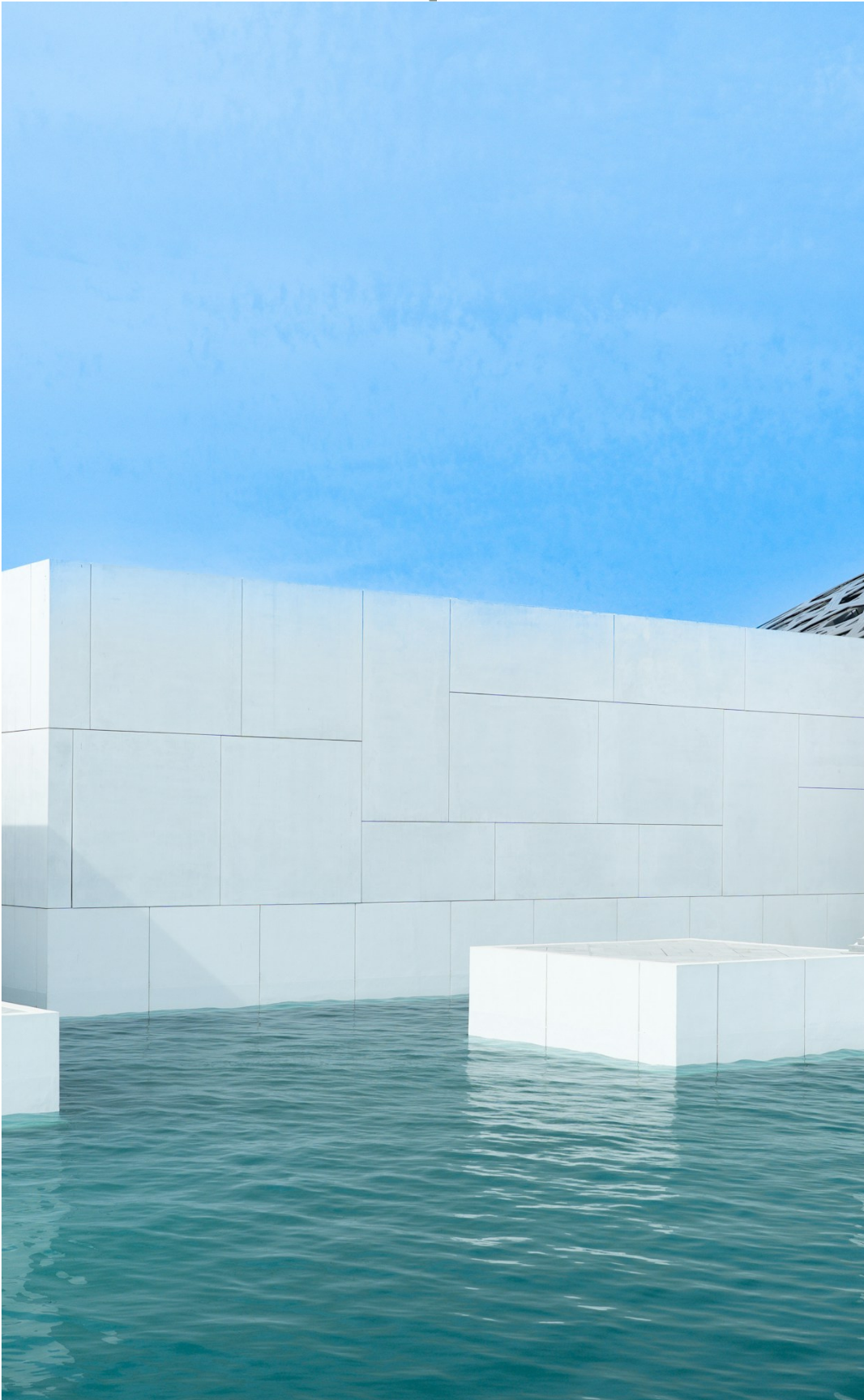 Louvre Abu Dhabi museum architecture, United Arab Emirates