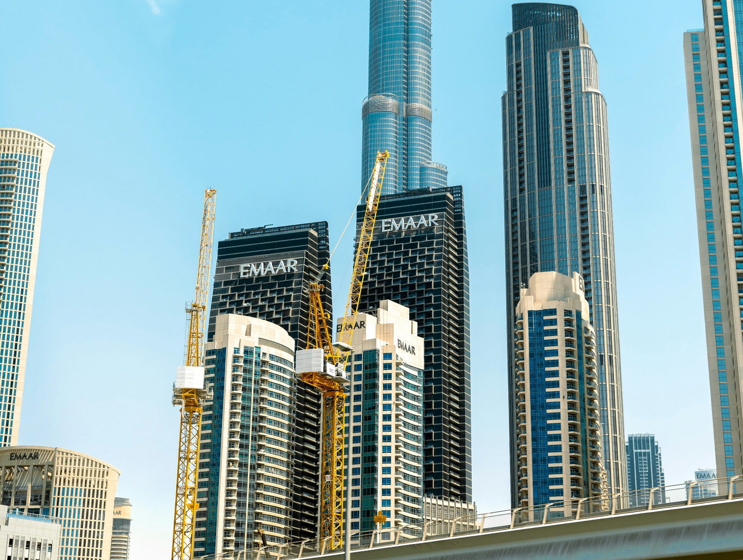 Burj Khalifa and Downtown Dubai skyline, United Arab Emirates