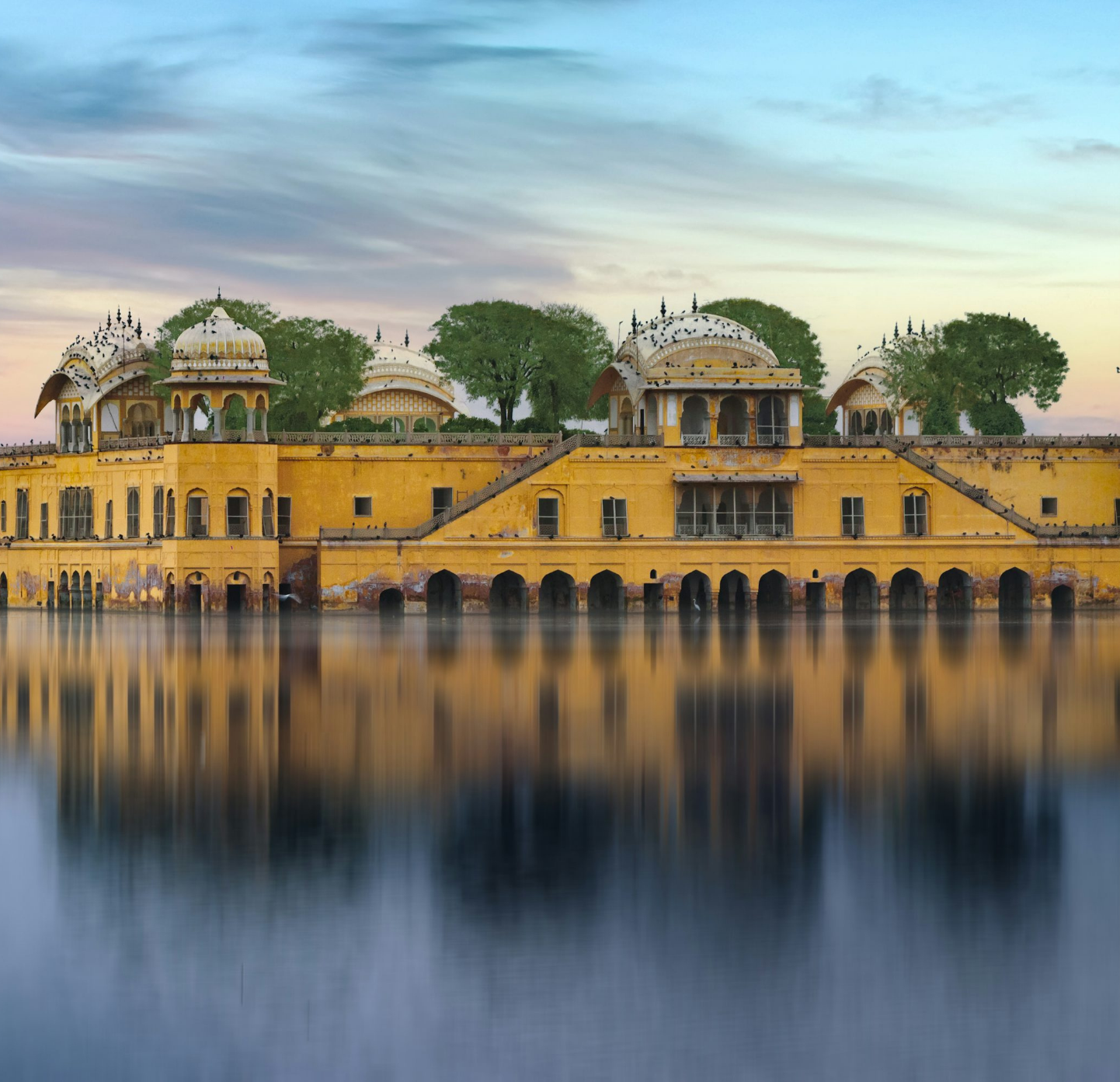 Jal Mahal, the Water Palace on Man Sagar Lake, Jaipur, India