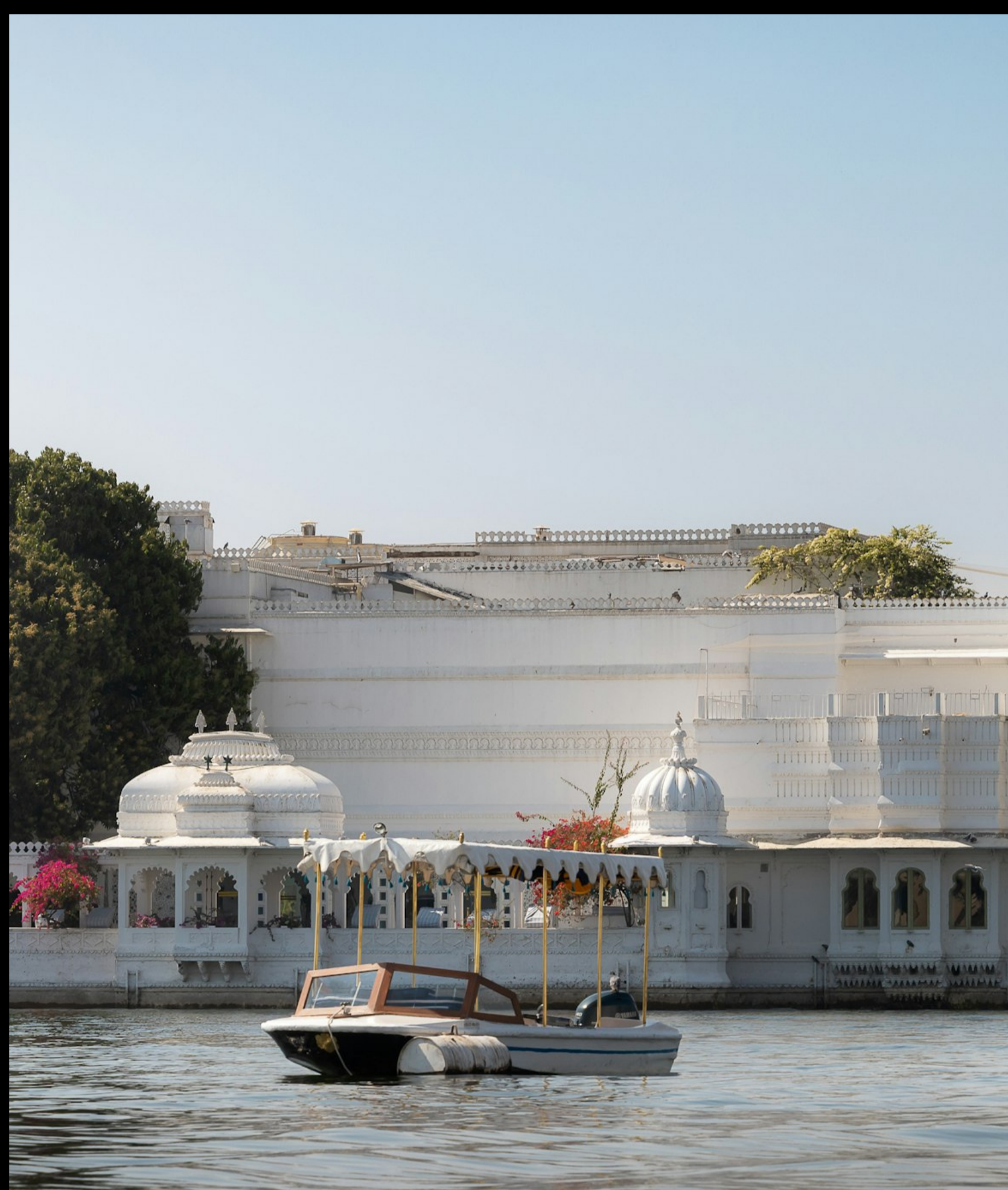 The Taj Lake Palace floating on Lake Pichola, Udaipur, India