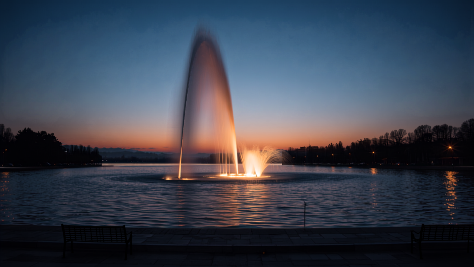 Jet d'Eau fountain, Geneva, Switzerland