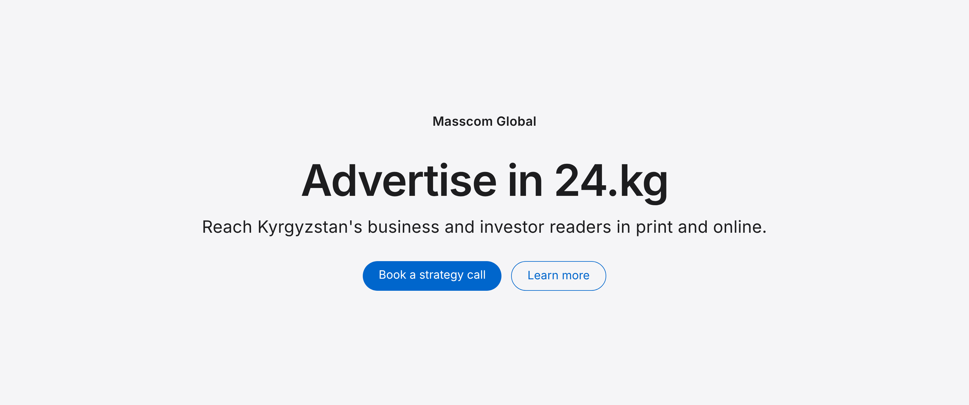 Advertise in 24.kg: reach Kyrgyzstan's business and investor readers
