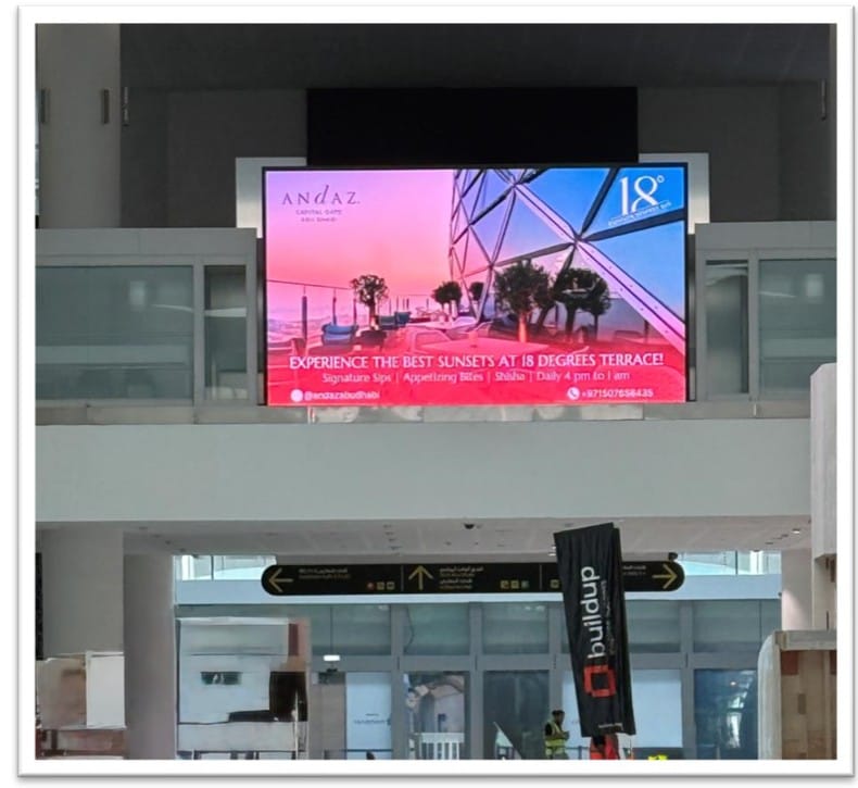 Atrium LED screen at ADNEC, Abu Dhabi