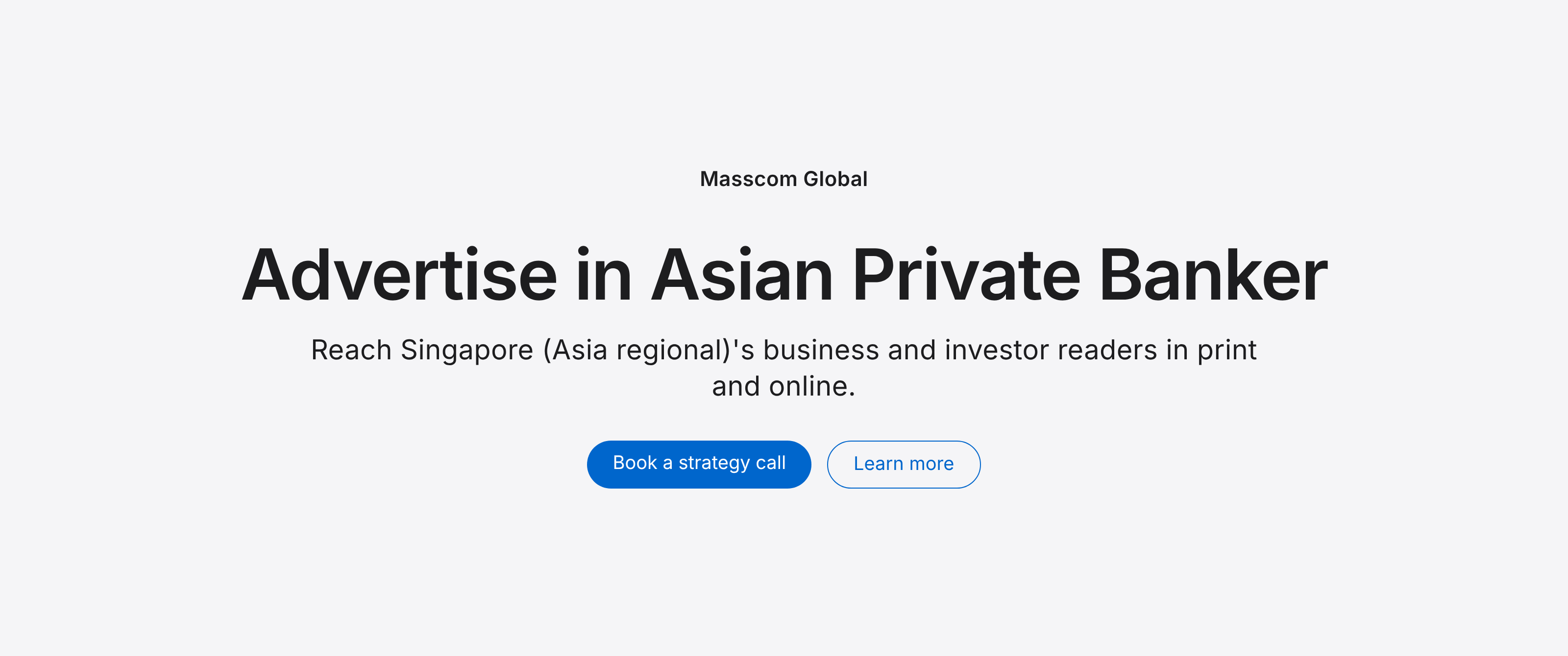 Advertise in Asian Private Banker: reach Singapore (Asia regional)'s business and investor readers