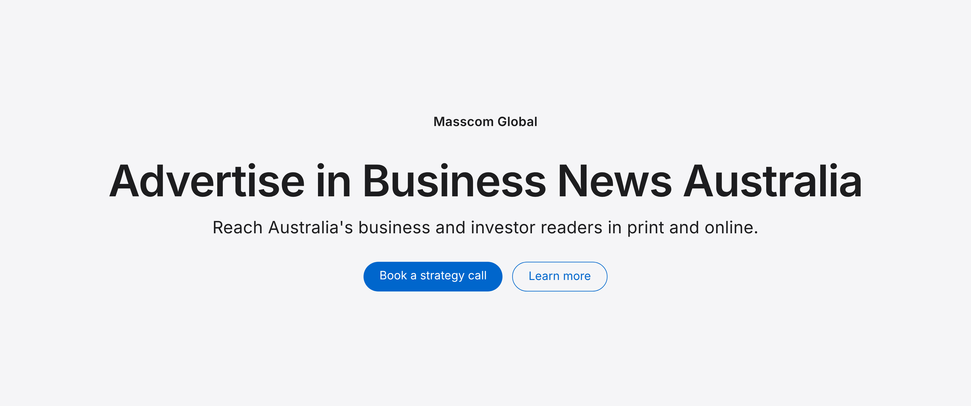Advertise in Business News Australia: reach Australia's business and investor readers
