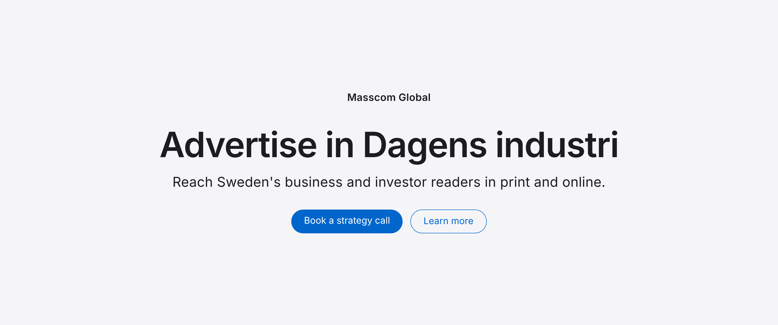 Advertise in Dagens industri: reach Sweden's business and investor readers