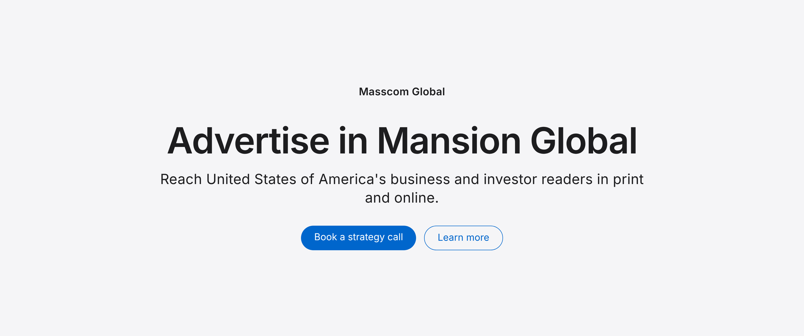 Advertise in Mansion Global: reach United States of America's business and investor readers