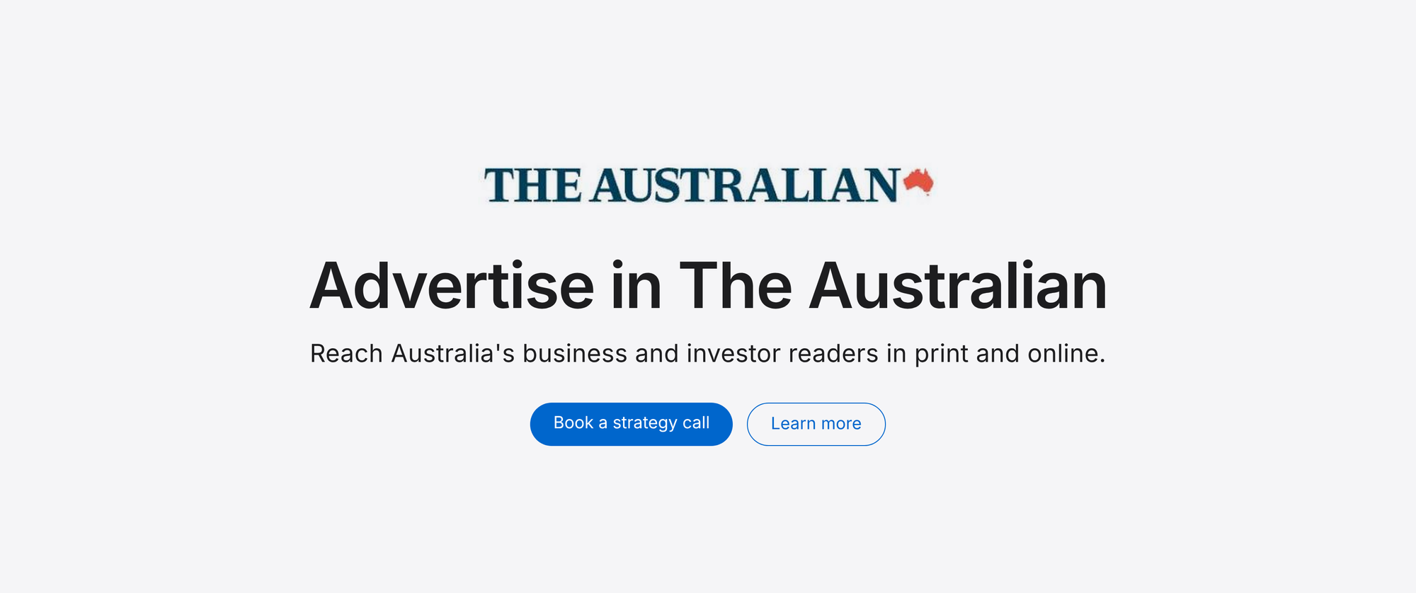 Advertise in The Australian: reach Australia's business and investor readers
