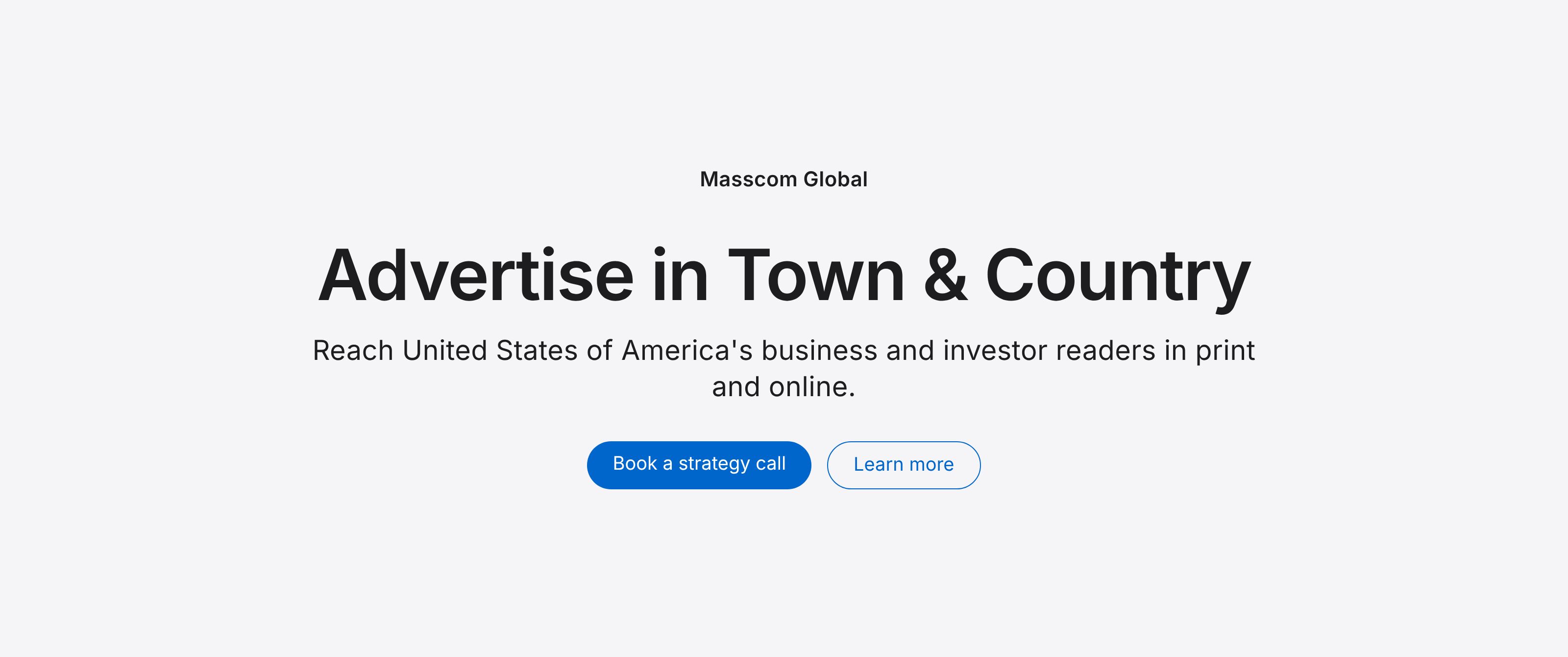 Advertise in Town & Country: reach United States of America's business and investor readers