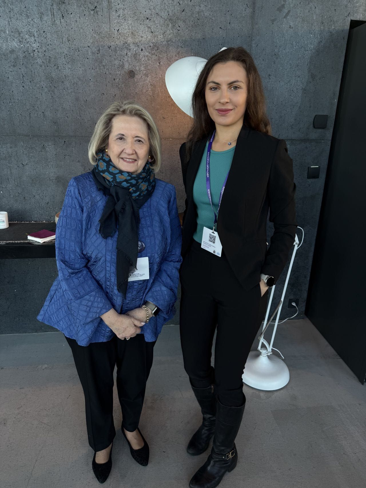 Angelica Sirotin with Melanne Verveer