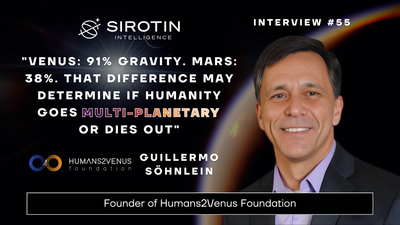 "Venus: 91% Gravity. Mars: 38%. That Difference May Determine If Humanity Goes Multi-Planetary or Dies Out": Guillermo Söhnlein, OceanGate Co-Founder & Humans2Venus Founder, on Venus Settlement, Extreme Environments, and Off-World Governance