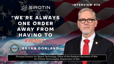 "We're Always One Order Away From Having to Fight": Department of War Principal Director for Space Technology Dr. Bryan Dorland On Marines, Orbital Mechanics, and Why the Moon Race Was Never Supposed to Happen When It Did
