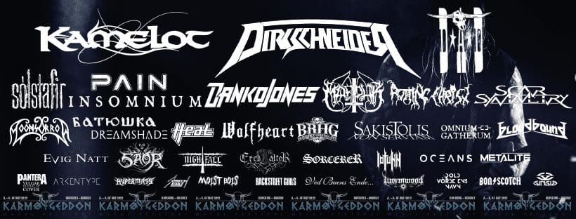 The line-up for Karmøygeddon 2023.