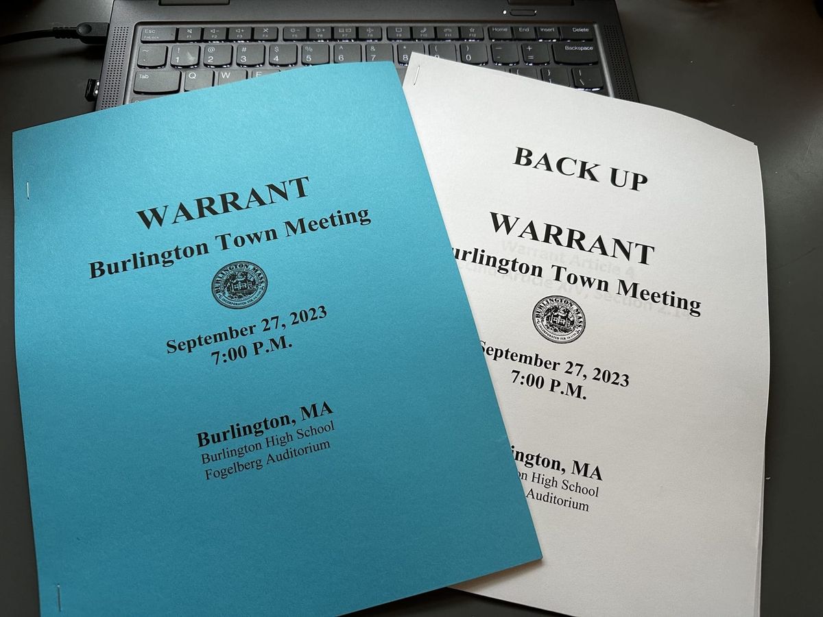 September 27, 2023, Town Meeting