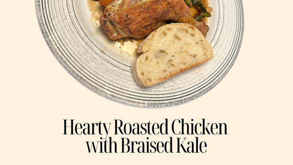 Hearty Roasted Chicken with Braised Kale