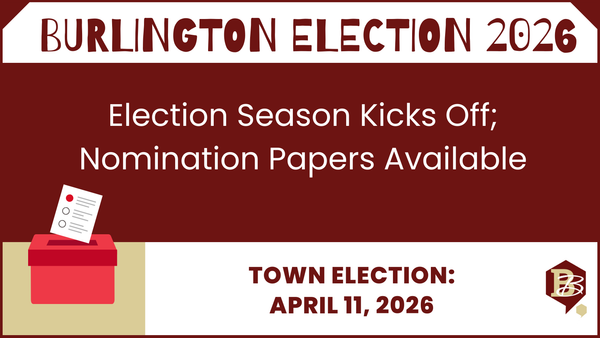 Nomination Papers for 2026 Burlington Town Election Available Now