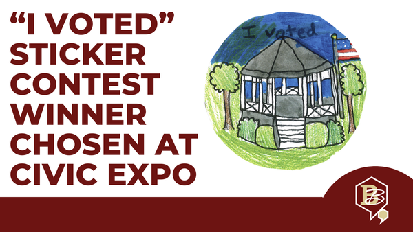 Burlington's Local "I Voted" Sticker Contest Winner Announced