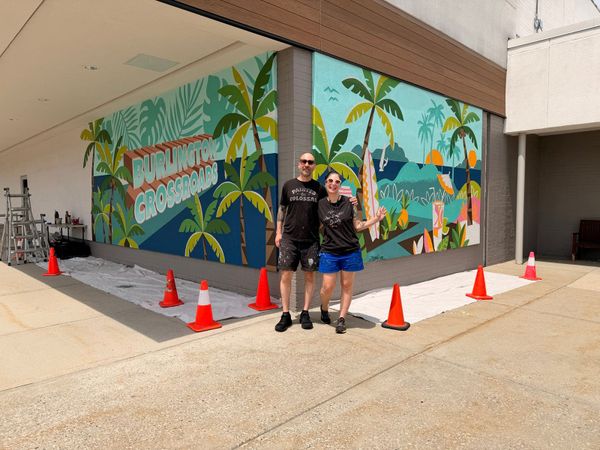Gone But Not Forgotten: New Mural Brings a Touch of Nostalgia to Burlington Crossroads