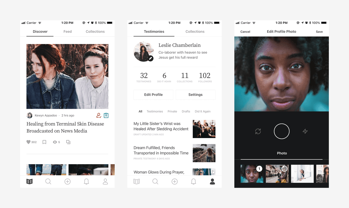 Minimalist Good News App