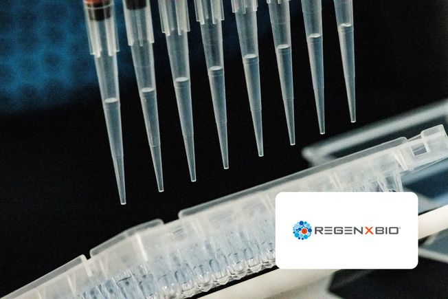 Pipette tips above a sample plate in a laboratory