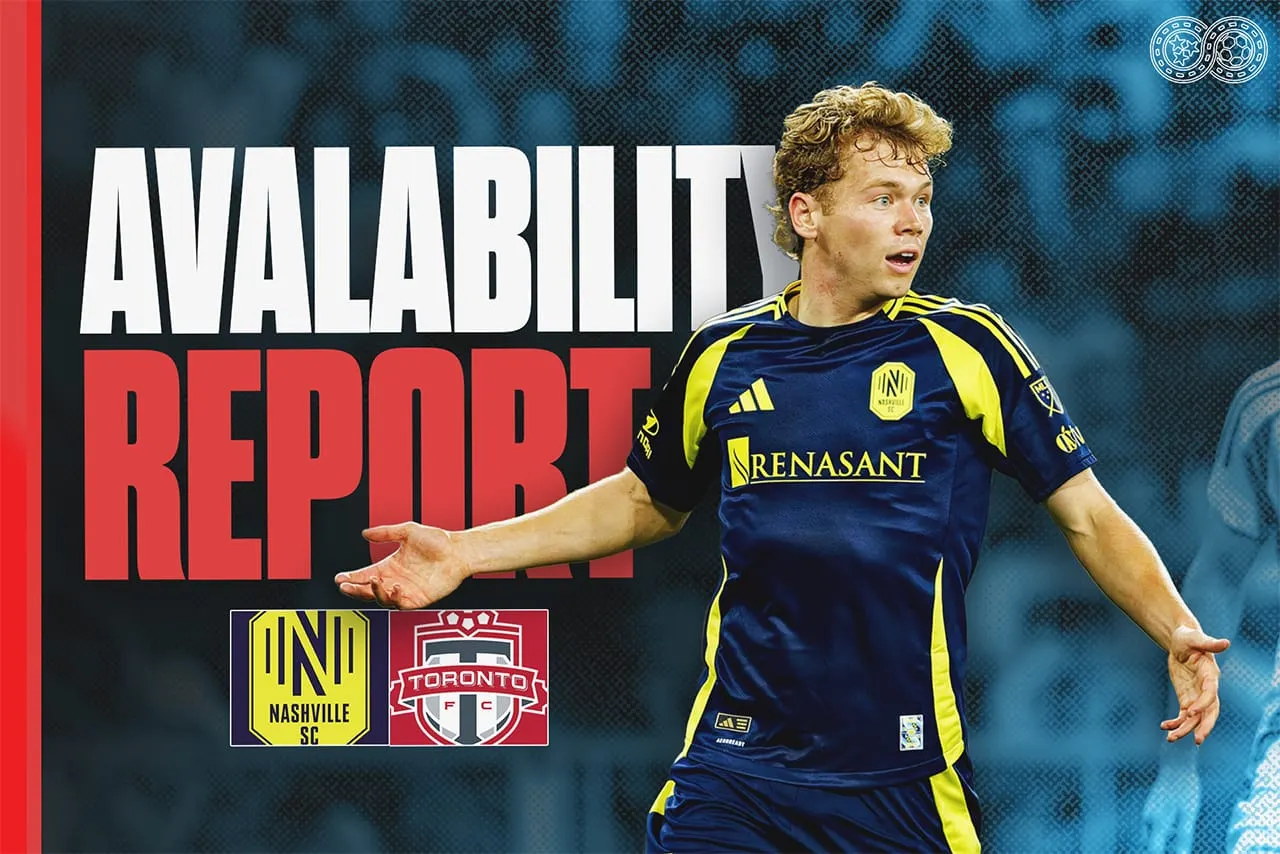 Availability Report: Nashville SC vs Toronto FC