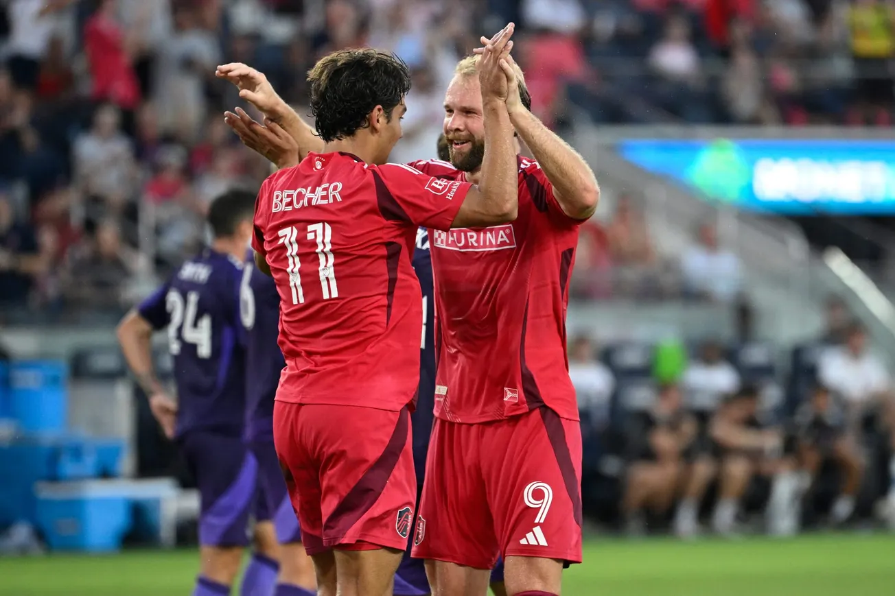 Zoomed N: St. Louis City SC with Flyover Footy