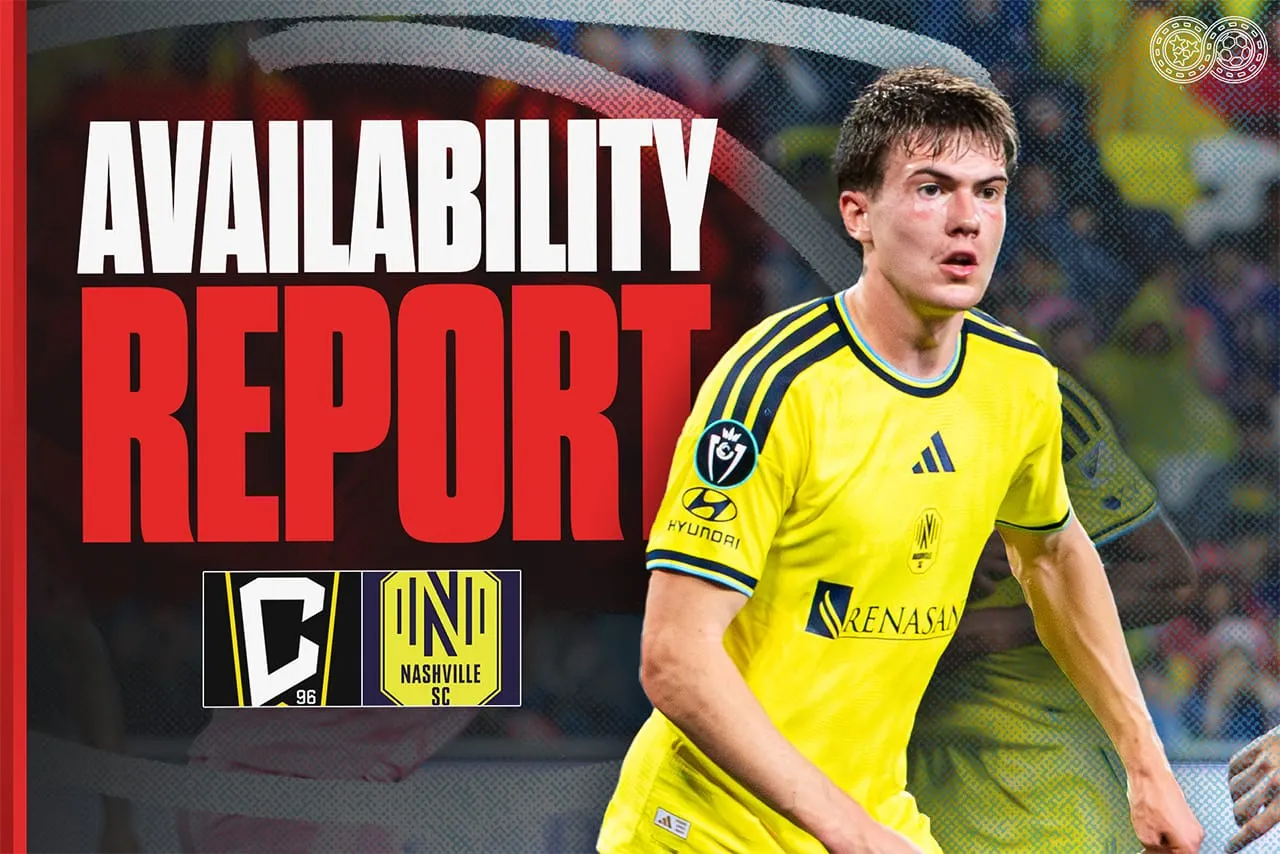 Availability Report: Columbus Crew vs Nashville SC