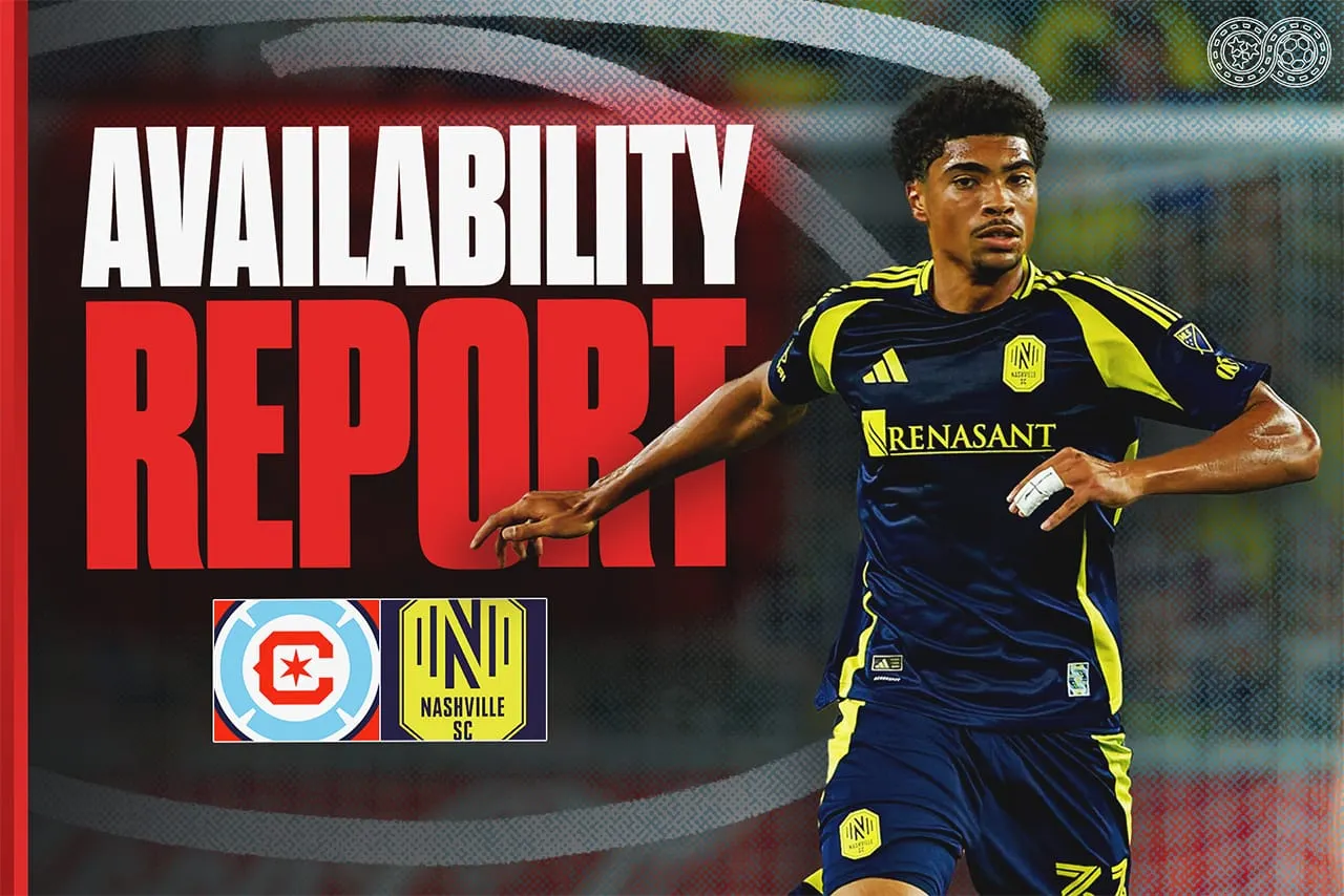 Availability Report: Chicago Fire FC vs Nashville SC