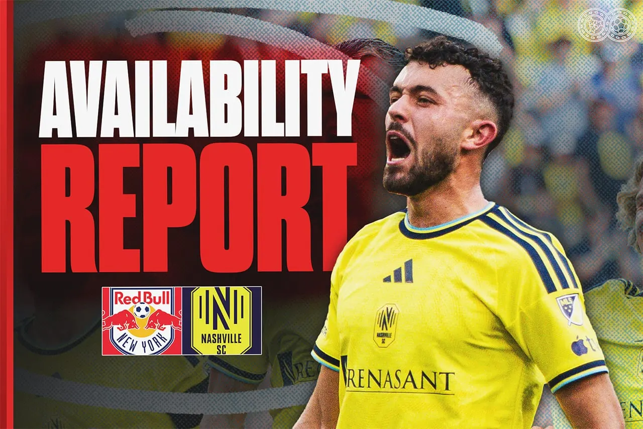 Availability Report: Red Bull New York vs Nashville SC