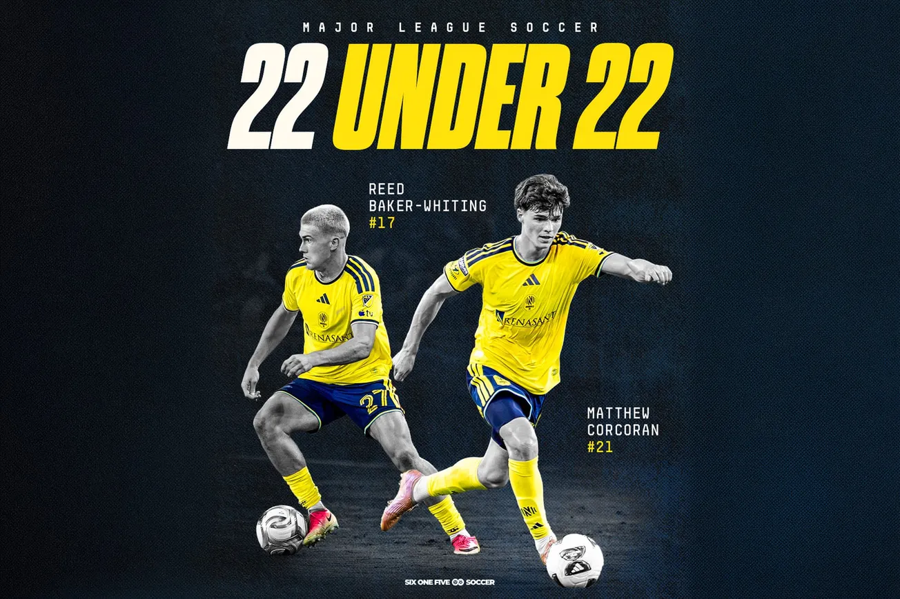 Nashville SC's Reed Baker-Whiting and Matthew Corcoran named to MLS 22 Under 22 list