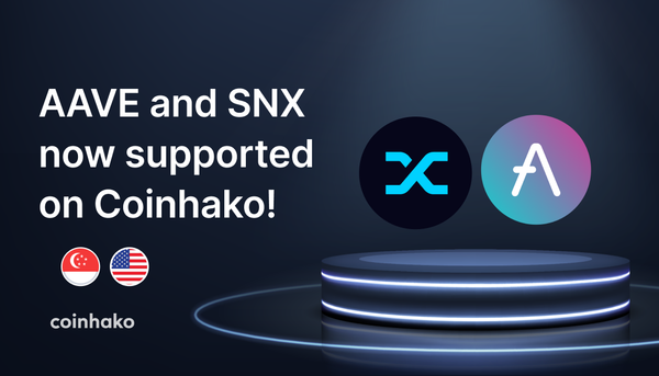 AAVE Trading and SNX Trading is Now Live on Coinhako!