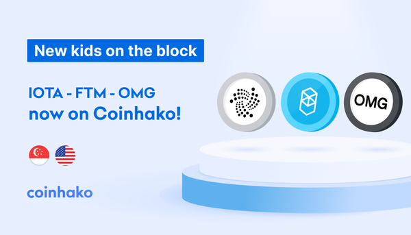 New Kids on the Block: IOTA, FTM, OMG trading now live on Coinhako!