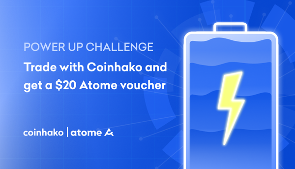 Trade on Coinhako from 16 June - 15 July 2022 and get a $20 Atome voucher