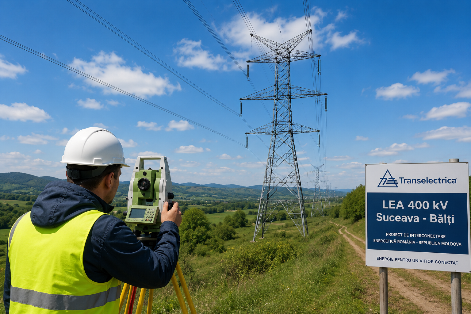 Transelectrica lansează o licitație pentru servicii de cadastru aferente proiectului strategic LEA 400 kV Suceava – Bălți