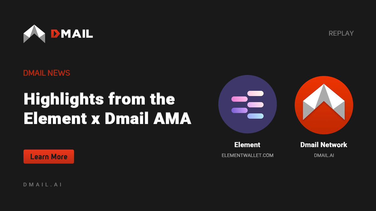 Highlights from the Element x Dmail AMA