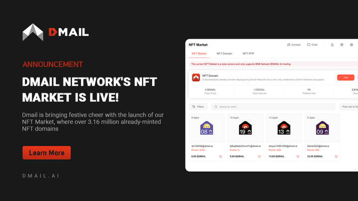 The Wait is Over: Dmail Network’s NFT Market is Live!