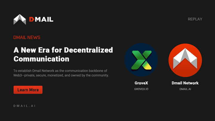 Dmail Network x GroveX Exchange: A New Era for Decentralized Communication