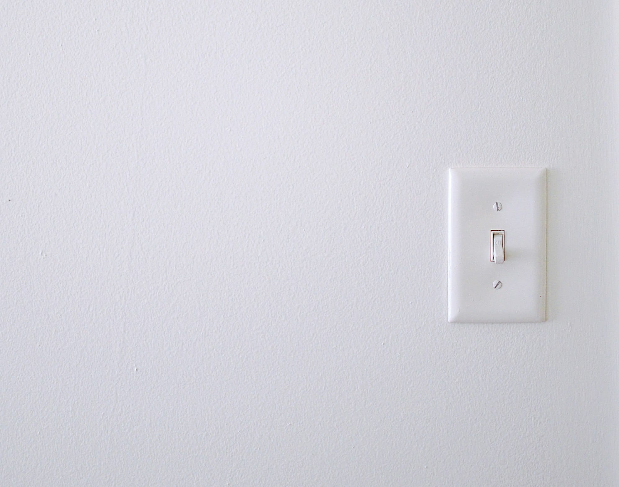 white wall switch
