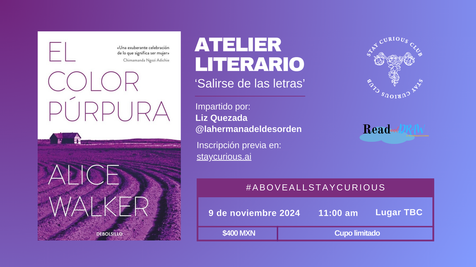 Arte de Raquel Selvas para Stay Curious Club, Octubre 2024. 