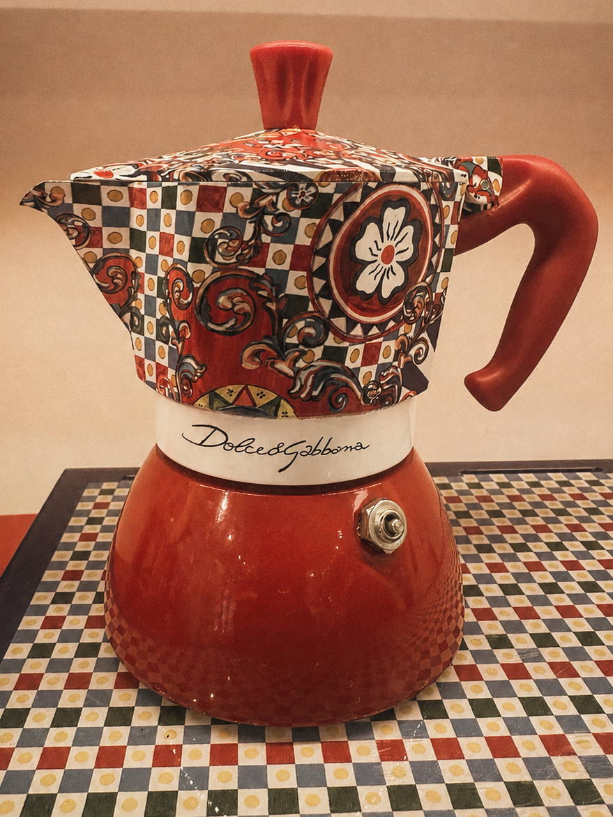 The moka pot gets a couture edition