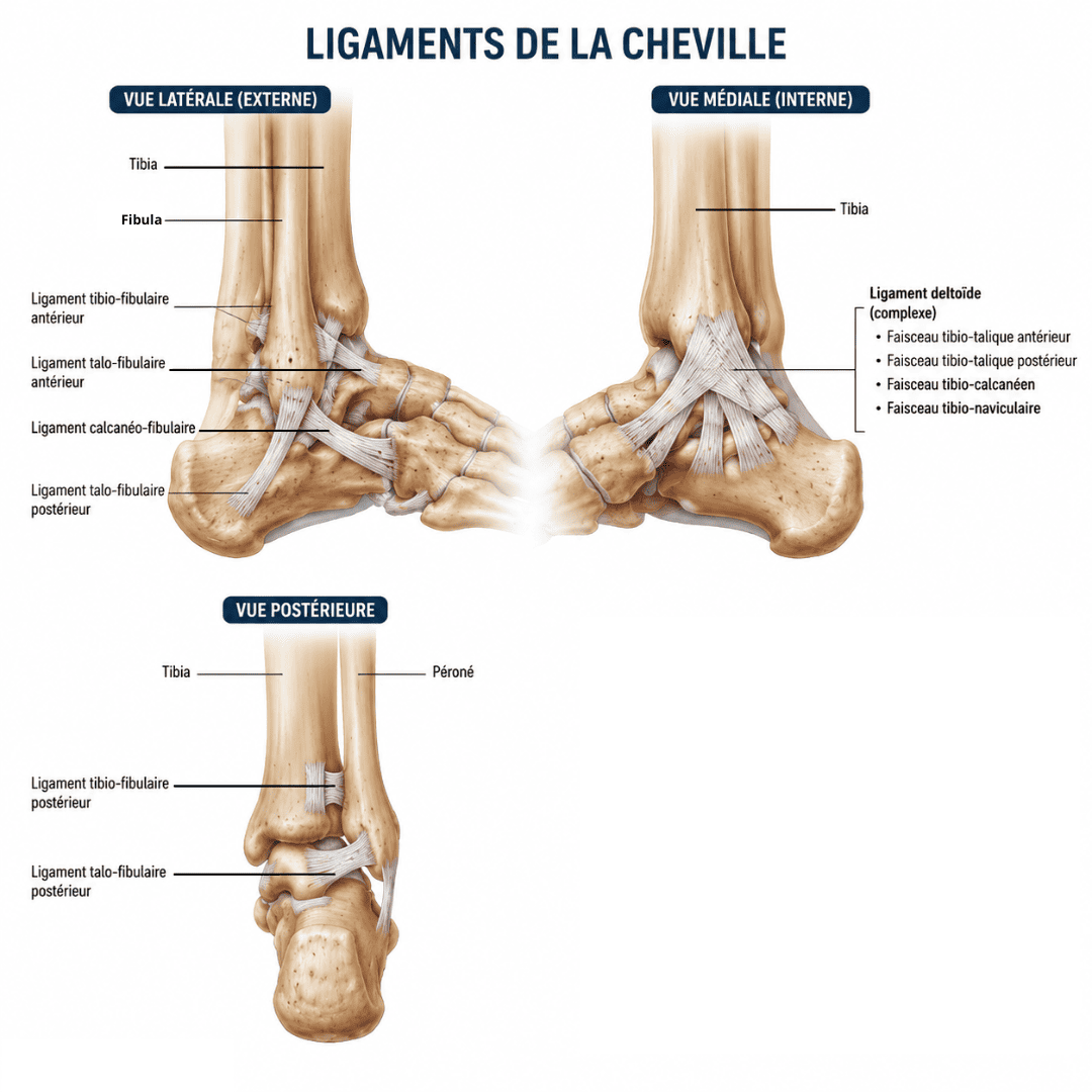 ligaments cheville