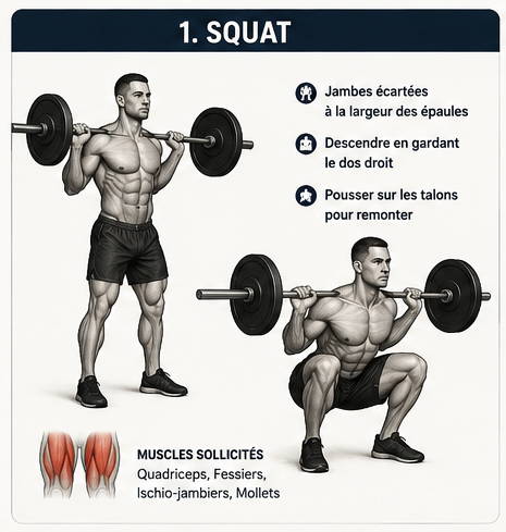 Squat musculation