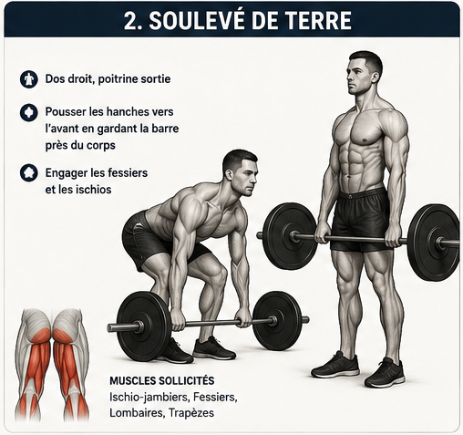 Soulevé de terre musculation
