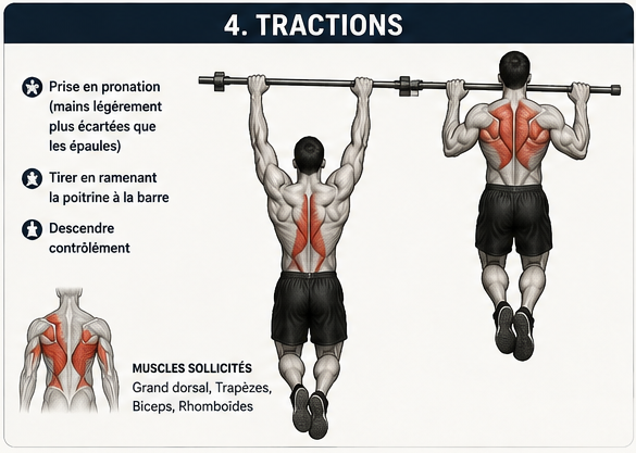 Traction musculation