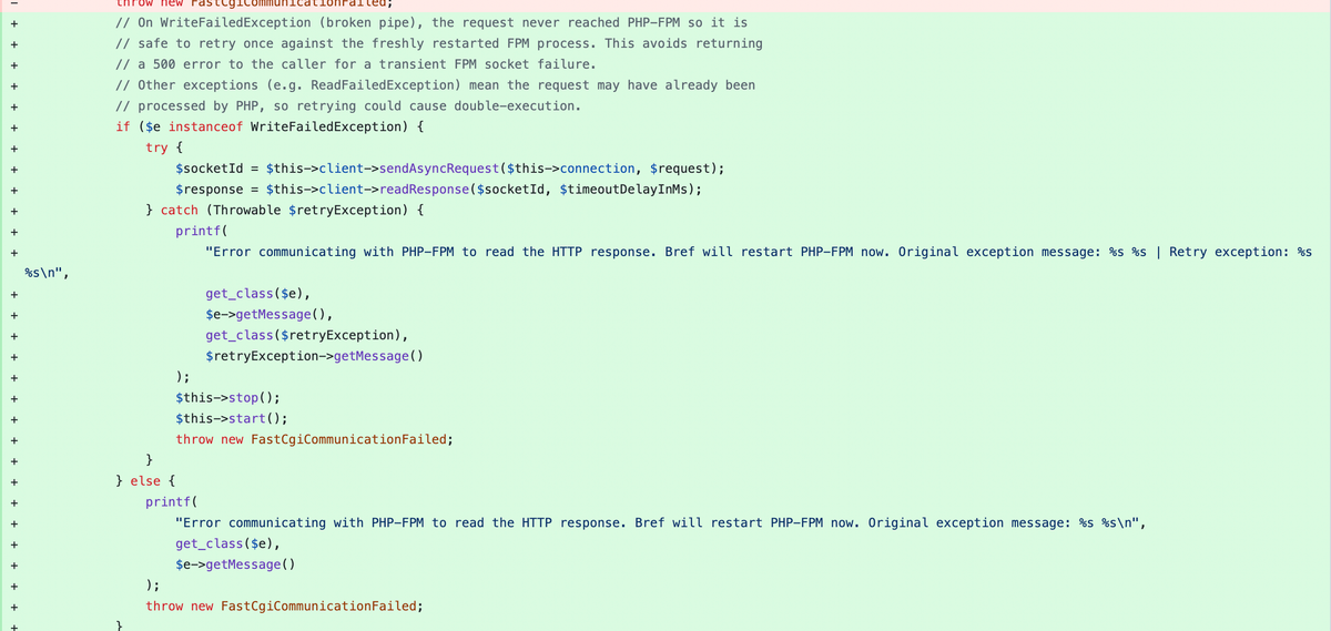 PHP-FPM broken pipe on AWS Lambda: what I tried, what worked, and what I still don't know