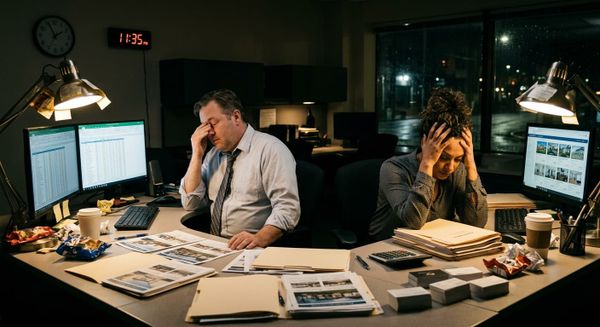 Frustrated realtors working long hours with out results