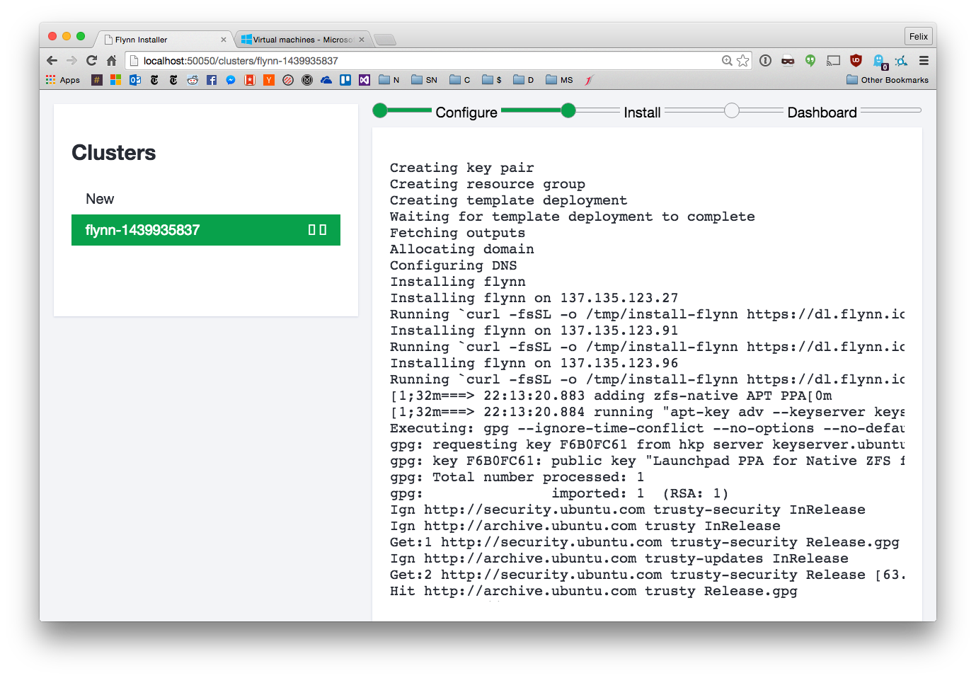 Flynn Installing a Cluster