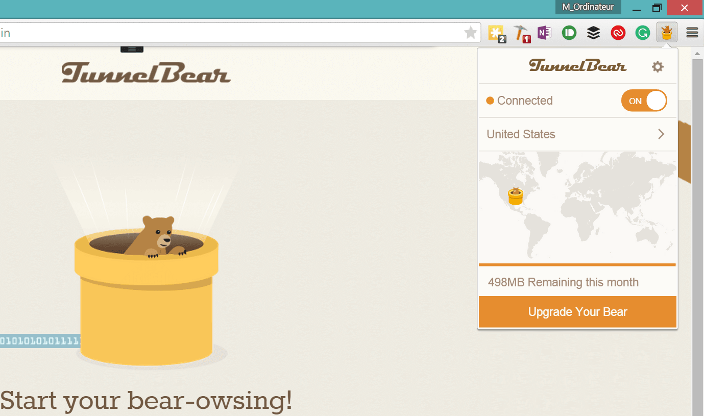 TunnelBear for Chrome